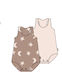 Wonderbodies 2 Pack Singlet Set Shapes CLEARANCE