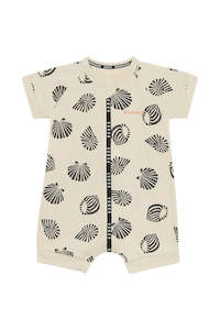 Romper Wondercool: Sandy Seashells Marscapone Eyelet Romper Wondercool CLEARANCE