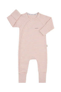 Newborn: Wide Needle Rib Coverall Ceramic Dust