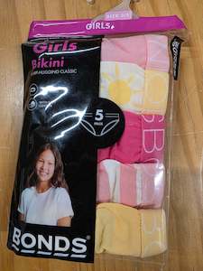 Briefs: Seasonal Basic 5 Pack Girls Briefs