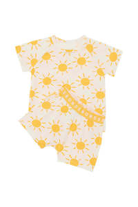 Out With The Old: Sun-Burst Short Sleeve PJ Set CLEARANCE