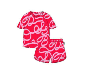 Pjs: Ribbon Short Sleeve PJ Set