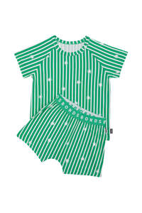 Wrapping Paper Stripe Short Sleeve PJ Set
