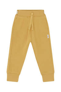 Logo Fleece: Mustard Rush Fleece Trackies CLEARANCE