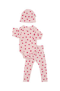 Love Heart Sparkle Organic Cotton Gift Set