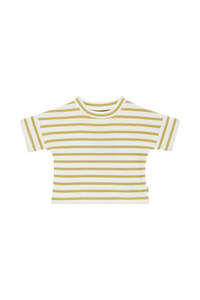 Tee Shirts: Drying Clay Wide Needle Rib Tee