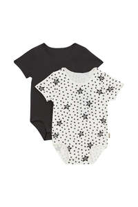 Shooting Star 2 Pack Short Sleeve Wonderbodies Bodysuit