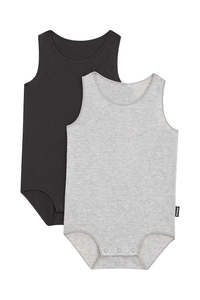 Wondercool La Femme/Grey Wonderbodies 2 Pack Singlet Set