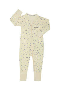 Ditsy Dots Blue Terry