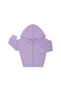 Violet Zip Through Tech Sweat Hoodie