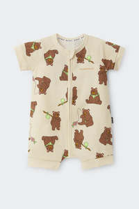 Pj Clear: Barry the Bear Romper CLEARANCE