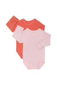 Pj Clear: Wild Poppy Wondergrow  Long Sleeve Bodysuit CLEARANCE
