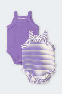 Newbies Rib Singlet Suit 2 Pack Just Dance CLEARANCE