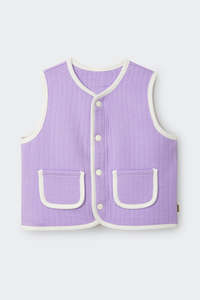 Legging: Violet Rules Quilted Vest CLEARANCE