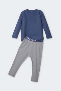 Wonderful Waffle Blue PJ Set