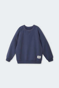 Pj Clear: Bubble Blue Tweens Retro Sweats Pullover CLEARANCE