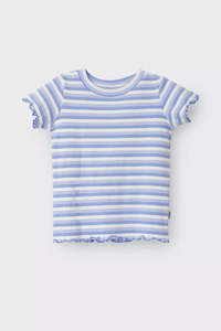 Purple Wide Rib Needle Tee