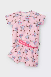 All 1: Heart Beats Pink Short Sleeve PJ Set