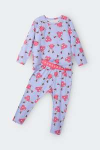 All 1: Heart Beats Purple PJ Set