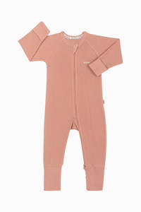 Waffle: Peach Dust Waffle Wondersuit CLEARANCE