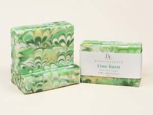Artisan Soaps: Lime Burst (swirled)
