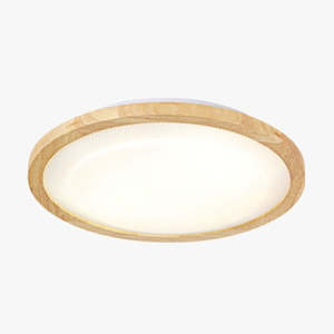 VENA Round White Cover With Wooden Border LED Celling Light