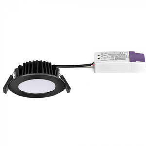 Recessed Down Lights: SU-LDE90 Round Low Profile LED CCT Downlight BL/GD/SC/WH