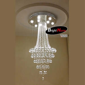 Chandelier: HALO 1M Hallway Luxury Crystal Chandelier