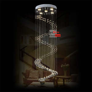 Chandelier: MANDY 1.5M Modern Luxury Crystal Chandelier
