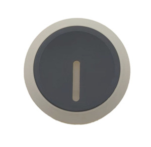 VINISA BLACK FRAME ROUND MODERN LED TRI-COLOURS RECESSED STEP LIGHT NON-SENSOR