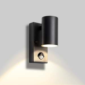 LED Wall Light with PIR Sensor – 4W, 3000K Warm White, Stainless Steel & PC, IP44 Rated