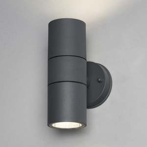 Stainless Steel Wall Light – GU10 Max 2×35W, Tempered Glass, IP44, Modern Outdoor Fixture