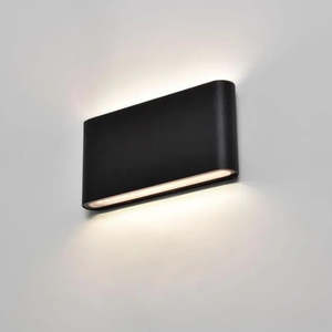 Wall Lighting: Modern LED Wall Light – 12W, 3000K Warm White, IP44, Die-Cast Aluminum, Clear Glass