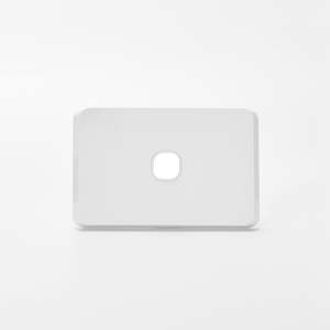 Switch Gear: iLuxlite 1 Gang Switch Grid Panel Only - Less Mechanism - White