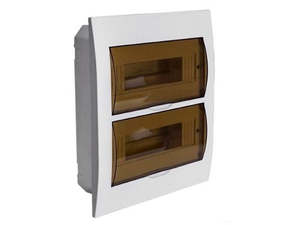 Distribution Equipment: 24 poles  reccessed switchboard 345H X 298L X 94D (310X258)