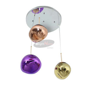 Stairs And Passage Areas: LUMI 3 Head Round Modern Design LED Pendant Light