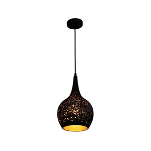 Clearance: BRILLIANCE Black Metal Industry Design LED Pendant Light