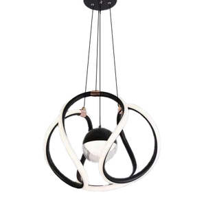AQUASCONCE White and Black LED Modern Design  Curved Pendant Light