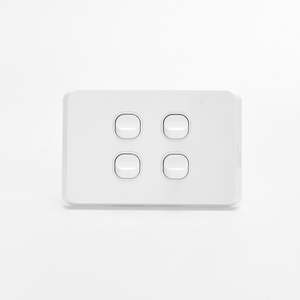 iLuxlite 4 Gang Switch - Horizontal - White