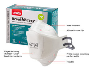 Breathe Easy P2 Flat Fold Mask (DRP2F)