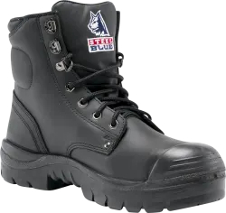 Footwear: Steel Blue Argyle Safety Boot with Bump Cap Black (332102)