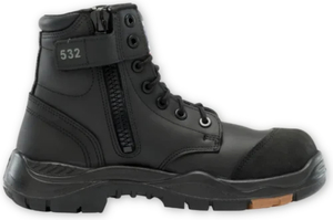 Boots: STEEL BLUE Argyle Work Boots Black (317532)