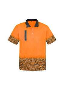 Fashion Biz: SYZMIK Men’s Hi Vis Tracks Short Sleeve Polo (ZH300)