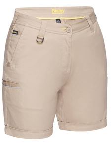 Women's Pants/Shorts: Bisley Women’s Stretch Cotton Shorts (BSHL1015)