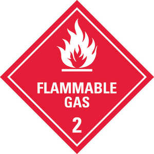 Safety Signs: Dangerous Goods Label Class 2 Flammable Gas
