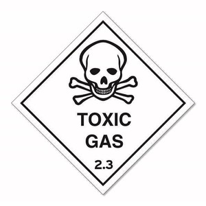 Safety Signs: Dangerous Goods Label Class 2.3 Toxic Gas