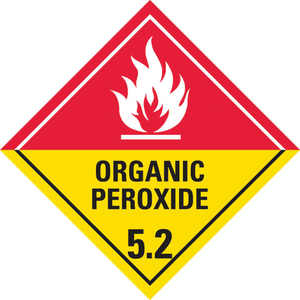 Dangerous Goods Label Class 5.2 Organic Peroxide