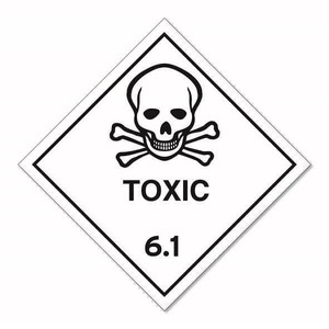 Safety Signs: Dangerous Goods Label Class 6.1 Toxic