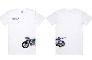 Side Design Britten V1000 T shirt- White