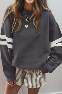 Apparel: Varsity Sweater Grey Medium